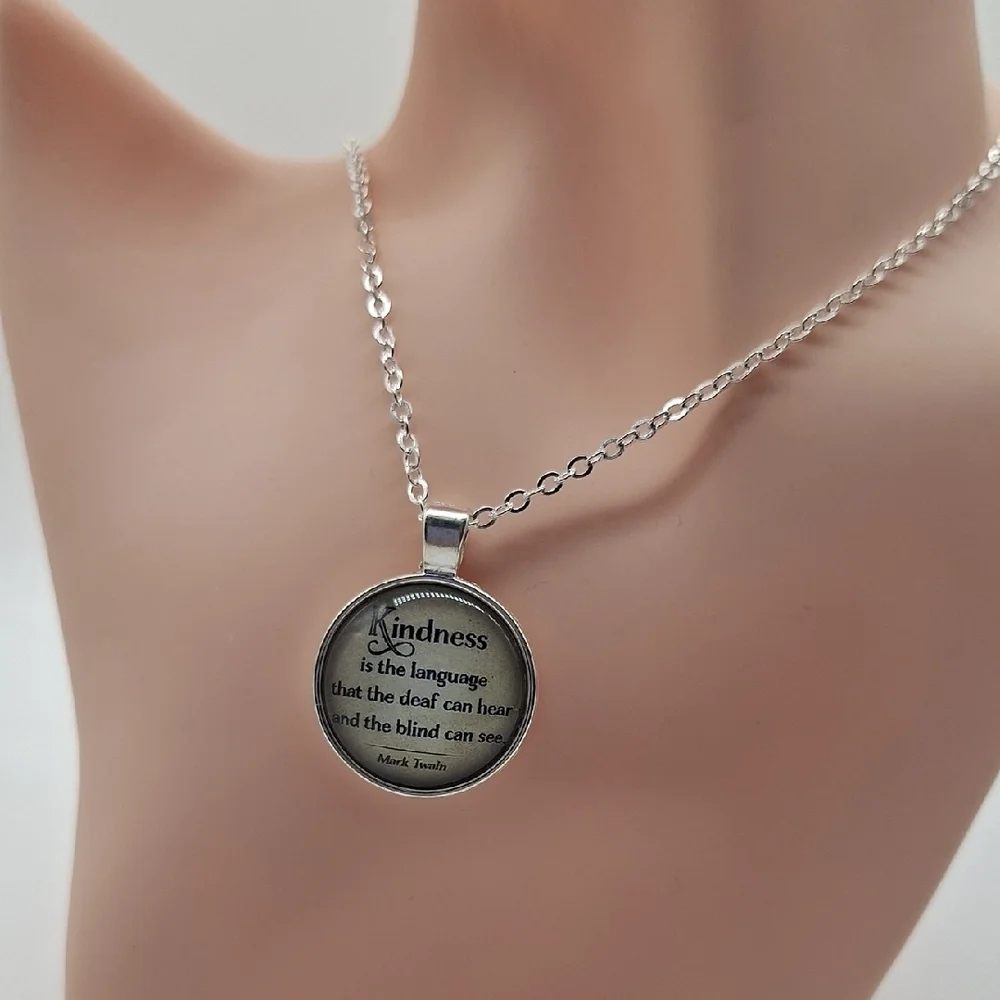 🎁Silver Inspirational Pendant Necklace FREE with Bundle Purchase